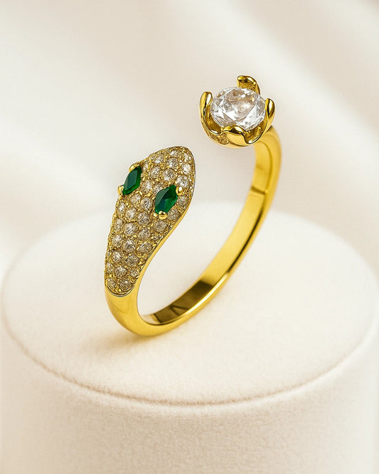 Mystic Serpent Crown Ring