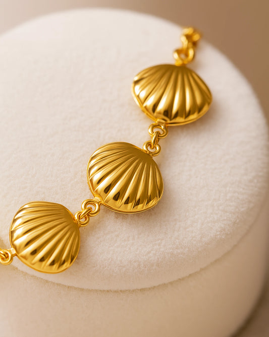 Golden Shore Shell Bracelet