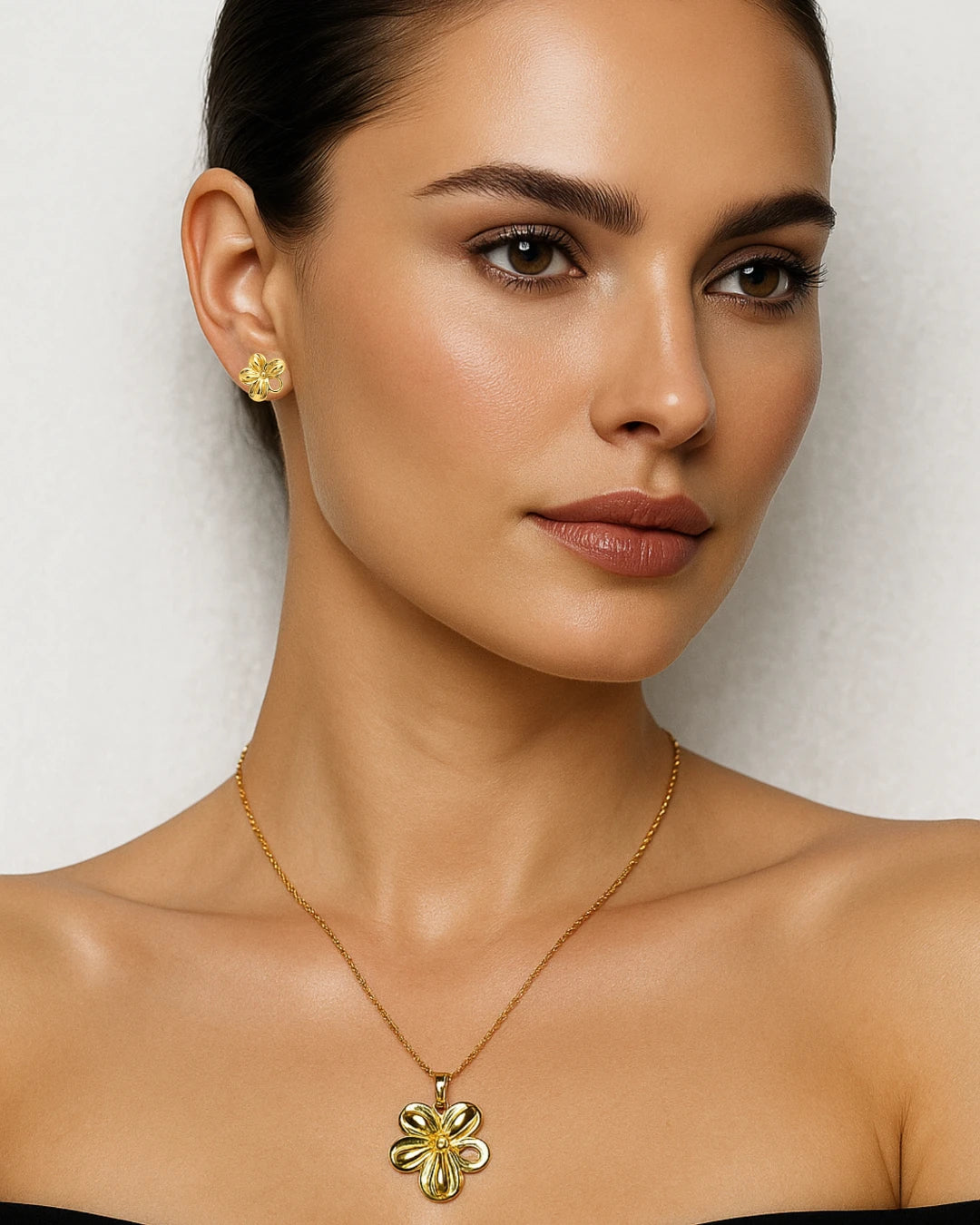 Golden Petal Elegance Set