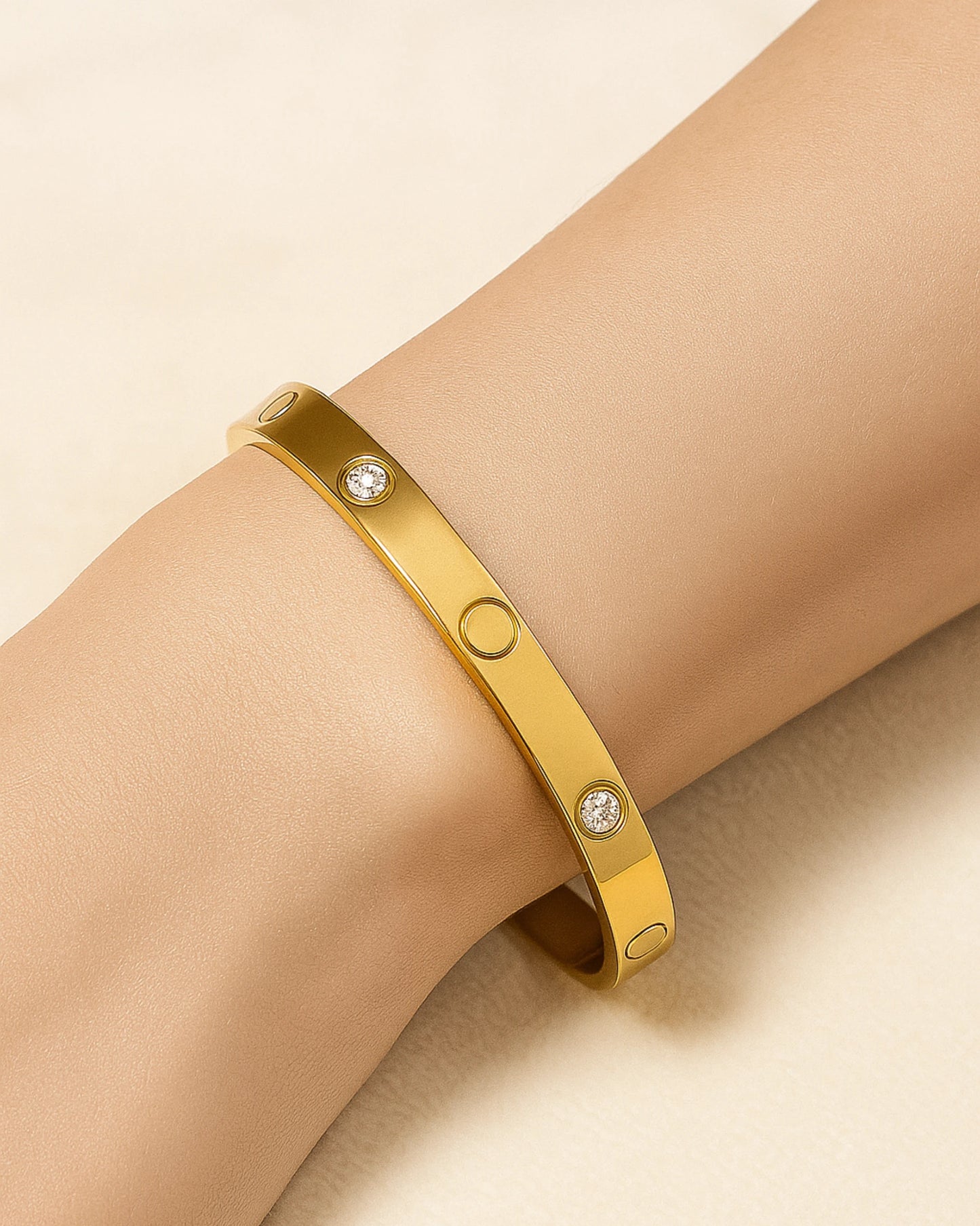 Golden Eternity Diamond Bracelet