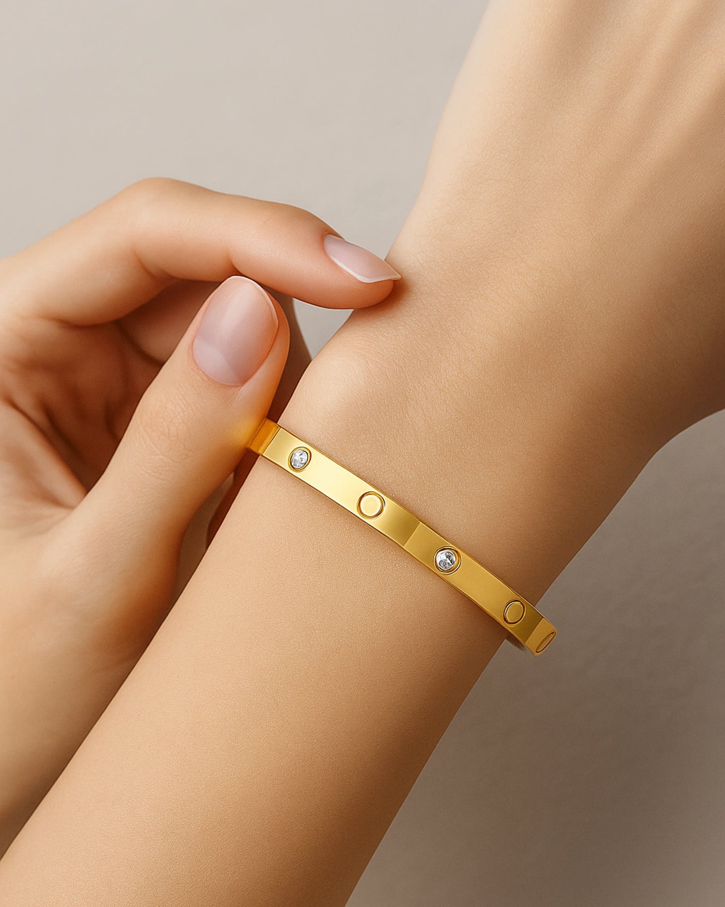 Golden Eternity Diamond Bracelet