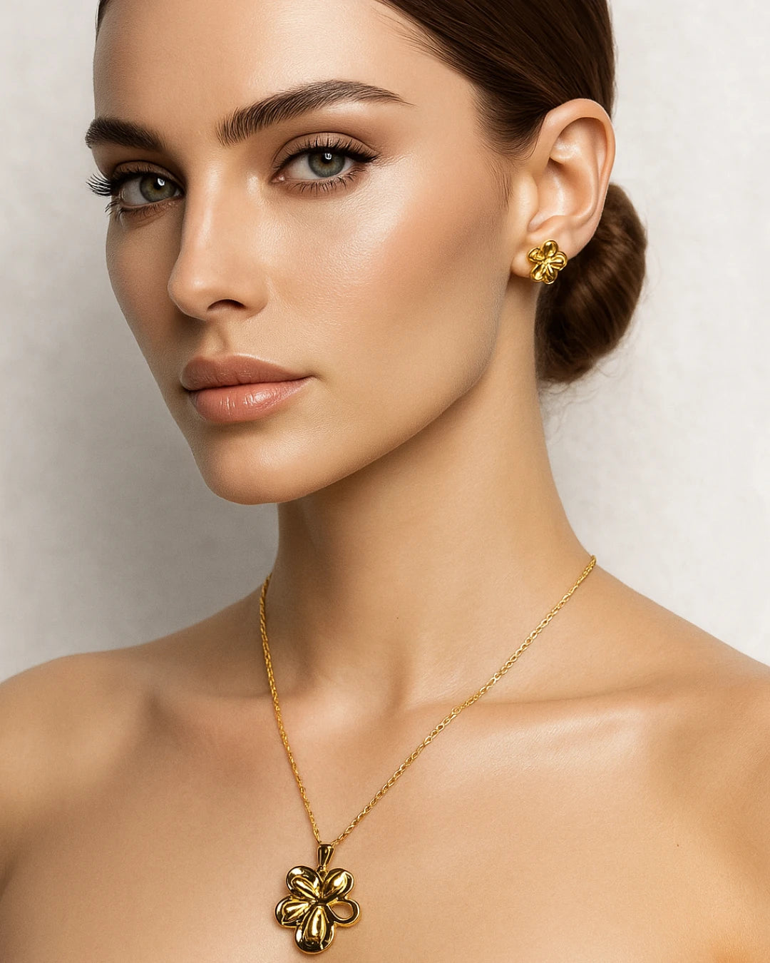 Golden Petal Elegance Set