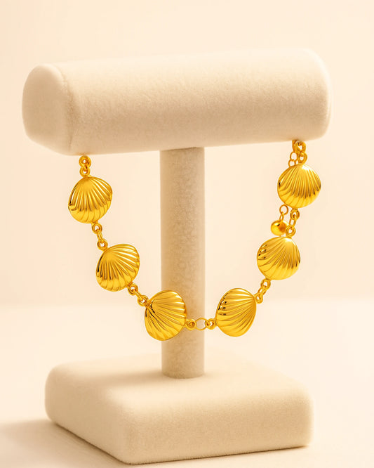 Golden Shore Shell Bracelet