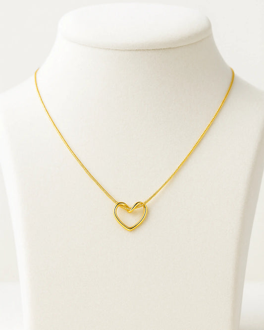 Radiant Gold Heart