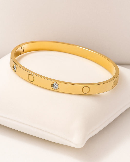 Golden Eternity Diamond Bracelet