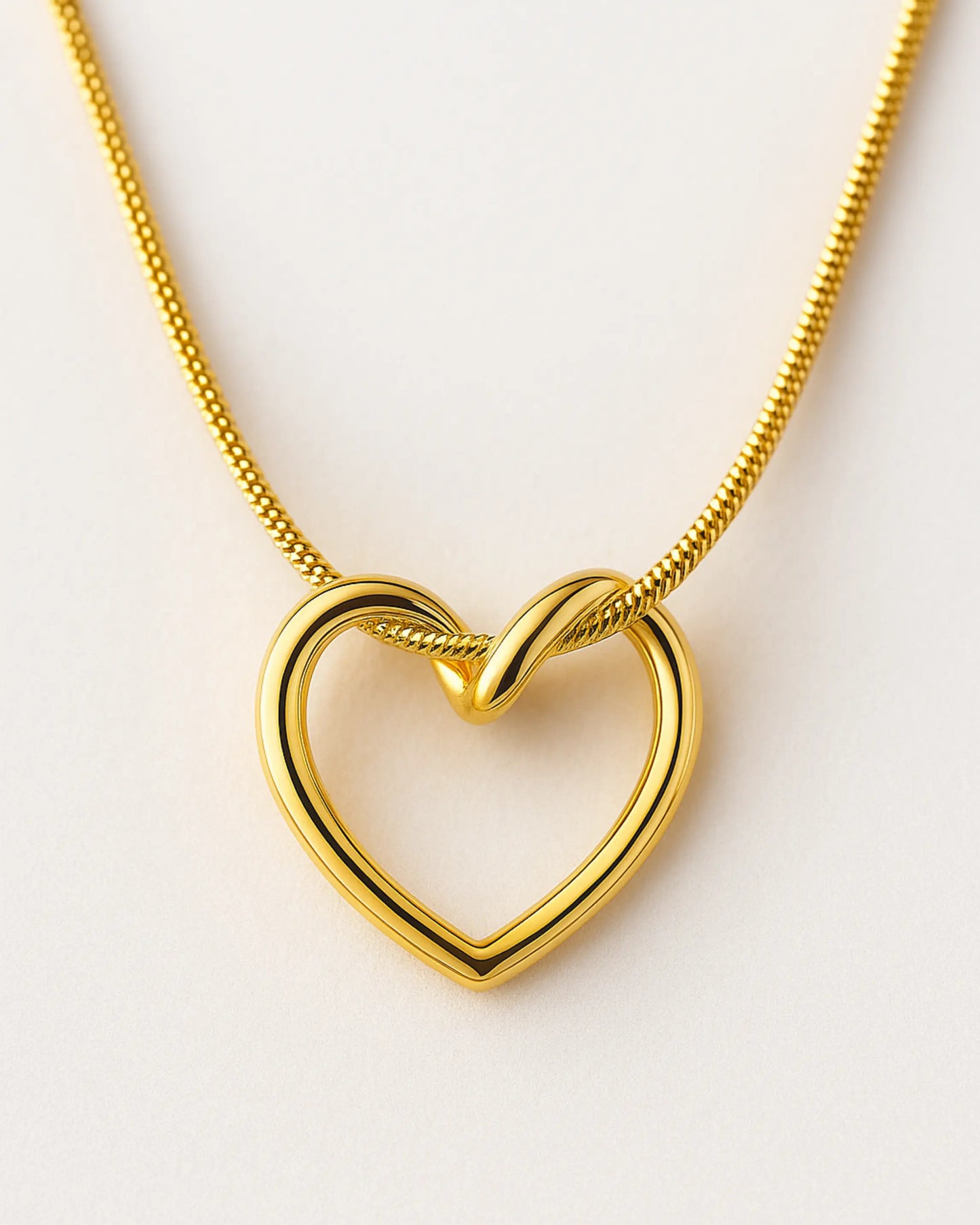 Radiant Gold Heart