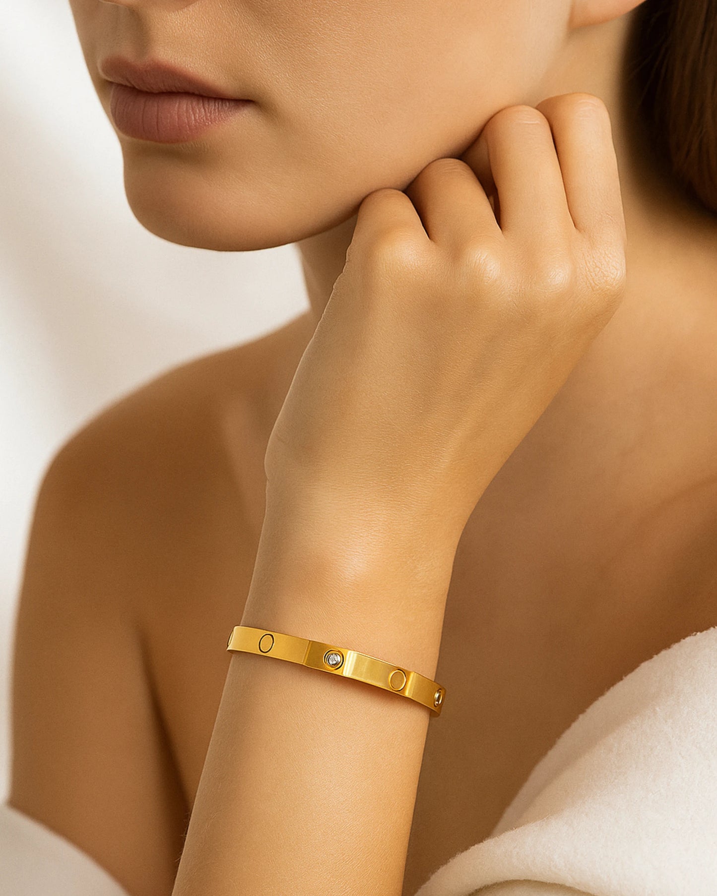 Golden Eternity Diamond Bracelet