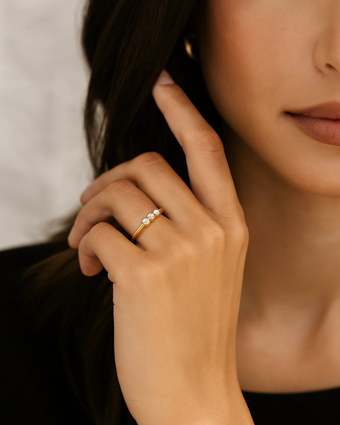 Lustre Triad Ring