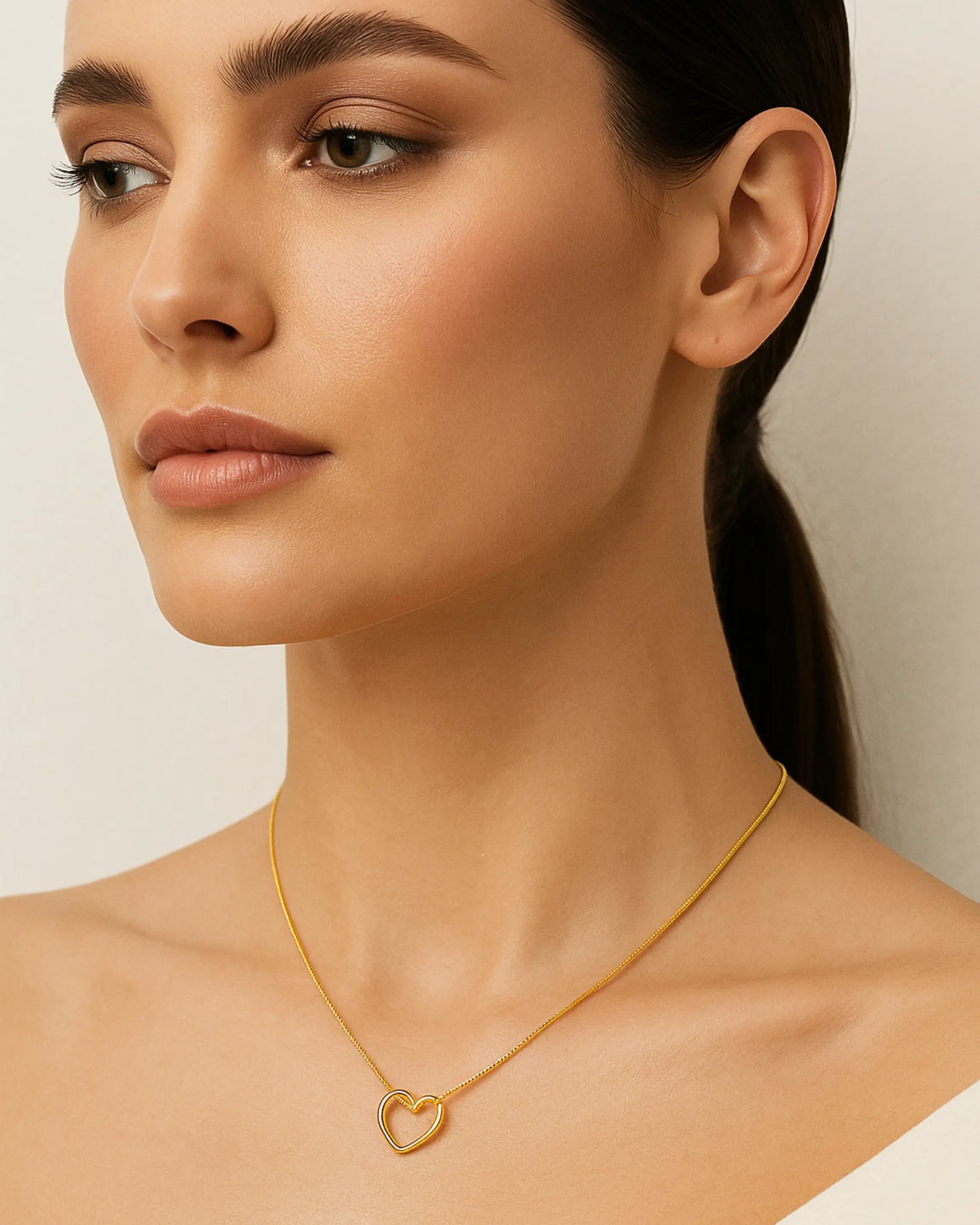 Radiant Gold Heart