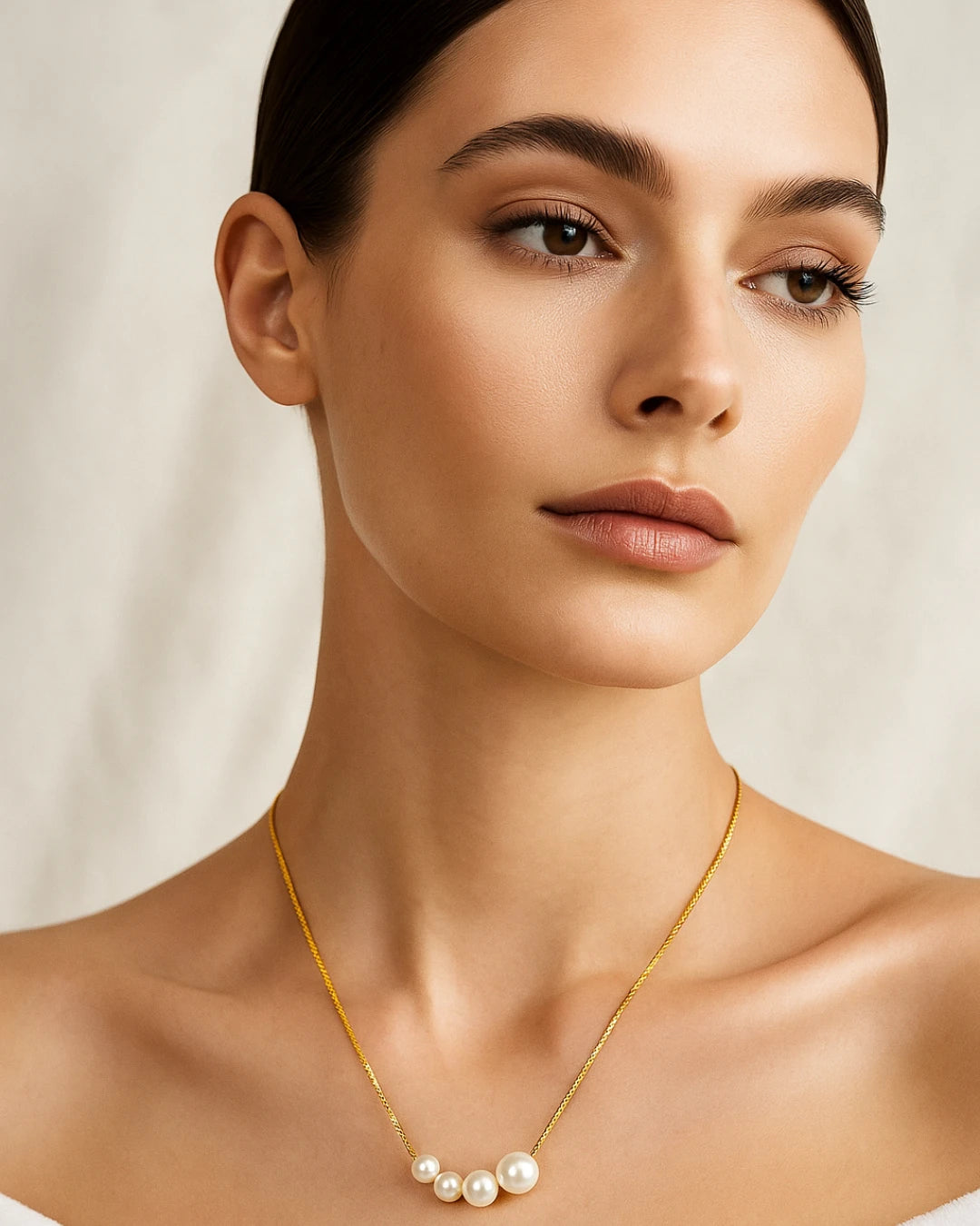 Golden Essence Pearl Necklace