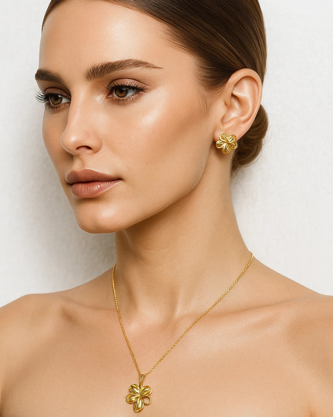 Golden Petal Elegance Set