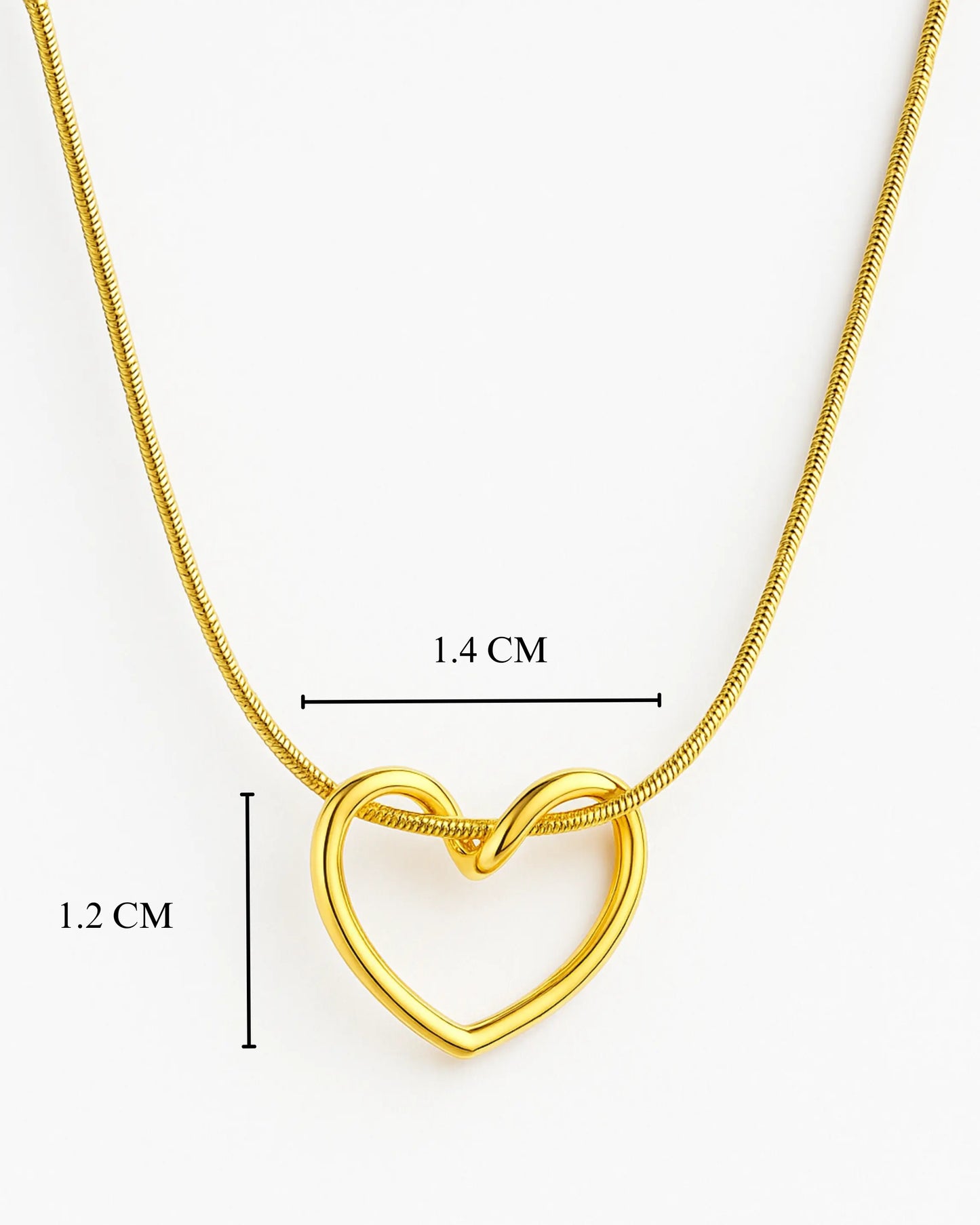 Radiant Gold Heart