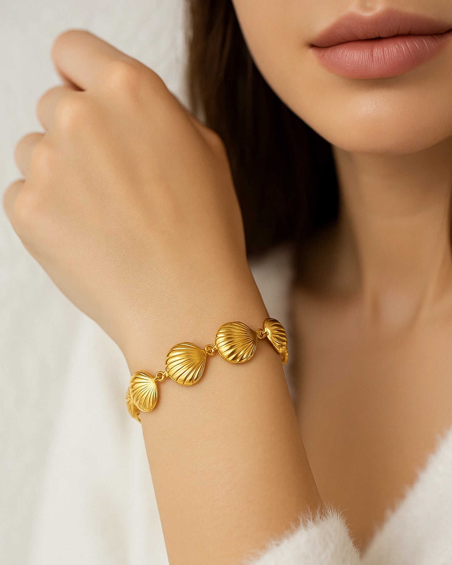 Golden Shore Shell Bracelet