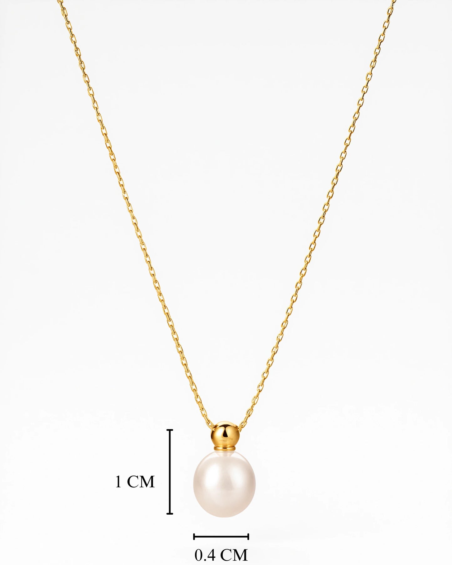 Celeste Pearl Drop Necklace